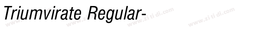 Triumvirate Regular字体转换 Triumvirate Regular字体转换